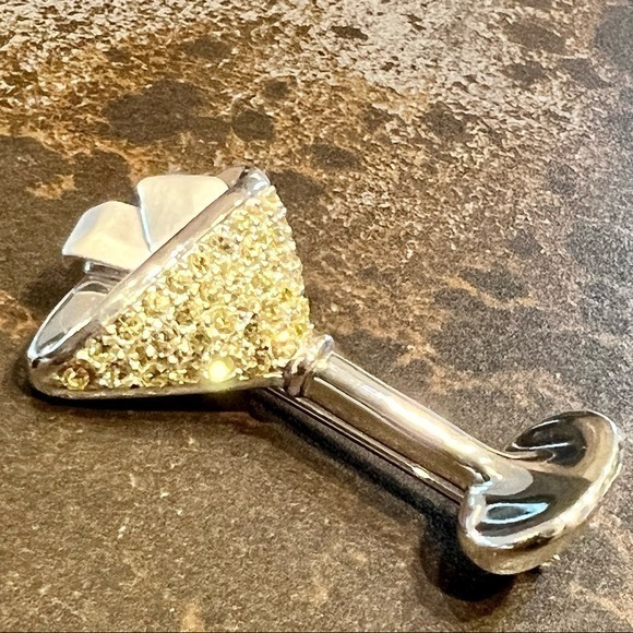 Napier Jewelry - NAPIER Vintage Martini Glass pin Brooch